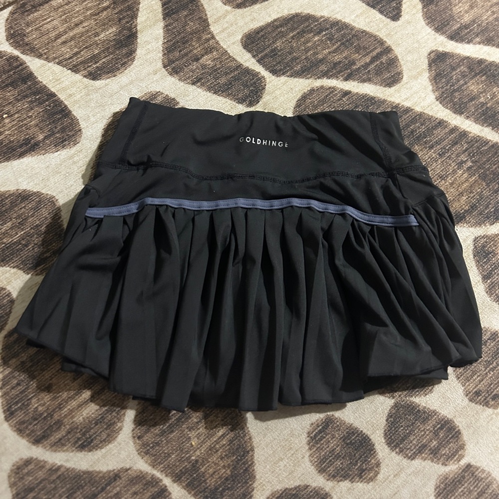 Goldhinge mini skirt